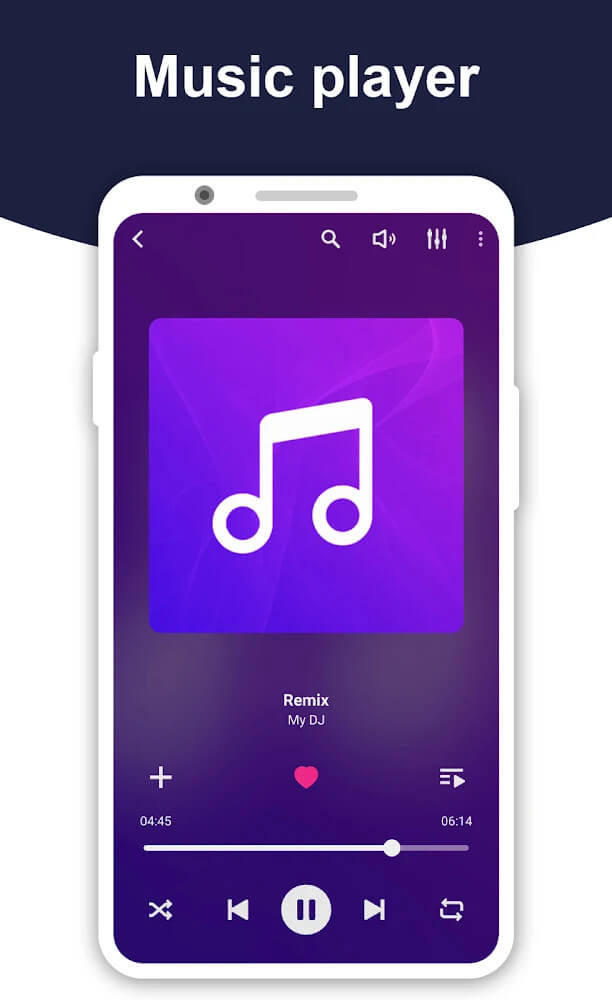 Music player. Музыкальный плеер vmons.